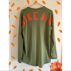 Green and orange Nike Air sweatshirt